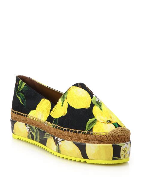 dolce gabbana lemon espadrilles|dolce gabbana espadrilles.